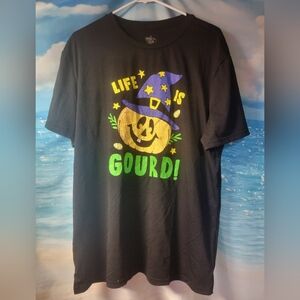 Life Is Gourd NWOT Pumpkin Witch Tshirt Women's‎ Size XL Halloween